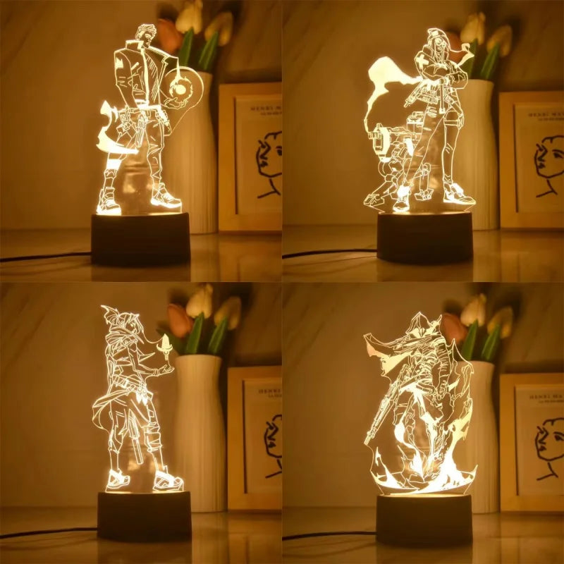 Luminária Valorant 3D LED